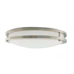 Project Source Round Flush Mount Ceiling Light - LED - 14-in - Metal/Acrylic - Brushed Nickel 6 Project Source Round Flush Mount Ceiling Light - LED - 14-in - Metal/Acrylic - Brushed Nickel -STYLE SELECTIONS Sales 03245019c L