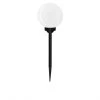 Solar Landscape Light Ball Stake - Plastic 5.91-in Silver -STYLE SELECTIONS Sales 12195088 L
