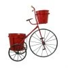 Style Selections 1-Pack 19.69-in x 20-in Red Metal Planter -STYLE SELECTIONS Sales 18835037 L