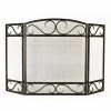 Style Selections 3-Panel Fireplace Screen - Scroll - Steel - 50.2-in x 32-in - Black 3 Style Selections 3-Panel Fireplace Screen - Scroll - Steel - 50.2-in x 32-in - Black -STYLE SELECTIONS Sales 30735568 L