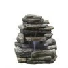 Style Selections Rock Wall Garden Fountain with LED Lighting - 29.13-in - Cement - Brown 8 Style Selections Rock Wall Garden Fountain with LED Lighting - 29.13-in - Cement - Brown -STYLE SELECTIONS Sales 30736643 L