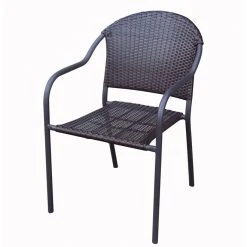 Style Selections Pelham Bay Brown Woven Wicker Patio Chair