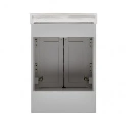 Style Selections Lowry Bathroom Vanity with Mirror - Light Grey - 25-in W x 19-in D x 37-in H -STYLE SELECTIONS Sales 32255010d L