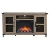 Style Selections Roslin Fireplace TV Stand for TVs up to 65-in - 32-in x 60-in - Brown -STYLE SELECTIONS Sales 35025013 L