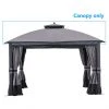 Allen + Roth 10-ft x 12-ft Grey Gazebo Canopy -STYLE SELECTIONS Sales 38115292 L