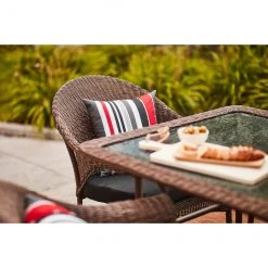 Style Selections Spruce Hills Brown Wicker Stackable Patio Chair -STYLE SELECTIONS Sales 41355012c L