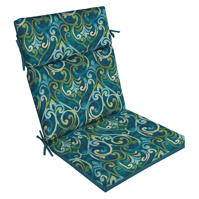 Style Selections High Back Patio Chair Cushion - 24-in x 21-in x 4.5-in - Polyester - Blue 1 Style Selections High Back Patio Chair Cushion - 24-in x 21-in x 4.5-in - Polyester - Blue