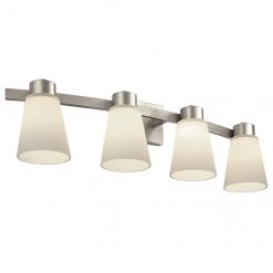 Portfolio Wall Sconce - Satin-Nickel Steel - 4-Light