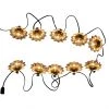 Style Selection 10-Lights String - Flowers - Galvanized - G40 incandescent bulbs -STYLE SELECTIONS Sales 43325103 L