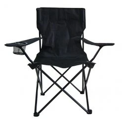 Style Selections Folding Event Chair - Polyester - 31.5-in x 35.5-in - Black