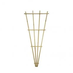 Style Selections 32-in x 72-in Brown Fan Garden Trellis