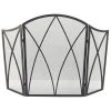 Style Selections 47.87-in Black Steel Gothic Arch 3-Panel Fireplace Screen 3 Style Selections 47.87-in Black Steel Gothic Arch 3-Panel Fireplace Screen -STYLE SELECTIONS Sales 46715009 L