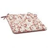 Style Selections 1-Piece Poet's Garden Red Geometric Seat Pad -STYLE SELECTIONS Sales 47235048 L