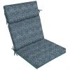 Style Selections 1-Piece Hadrian Tile Blue Geometric High Back Patio Chair Cushion -STYLE SELECTIONS Sales 47235049 L
