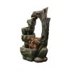 Style Selections 24-in Grey Resin Lighted Log Fountain -STYLE SELECTIONS Sales 47635014 L
