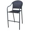 Style Selections Pelham Bay Bar Chair - Wicker - Stackable - Black - 24-in x 44.75-in x 22-in -STYLE SELECTIONS Sales 47865001 L