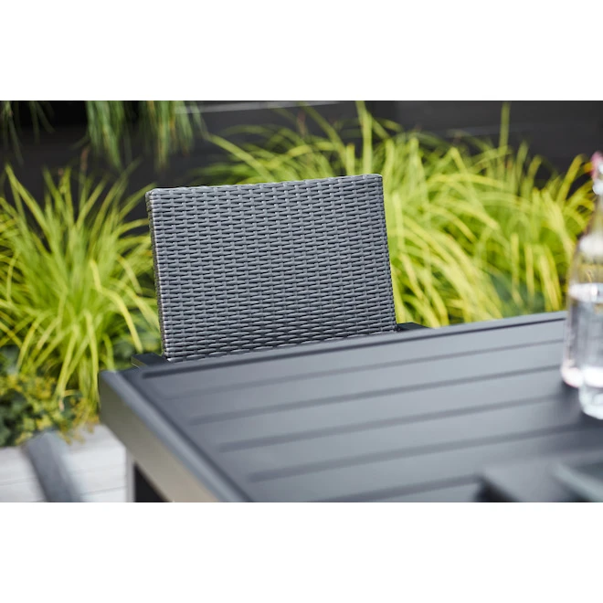 Style Selections Spoga Adam Black Patio Chair - Stackable - 22.5-in x 23.5-in x 34.5-in 2 Style Selections Spoga Adam Black Patio Chair - Stackable - 22.5-in x 23.5-in x 34.5-in - Image 2