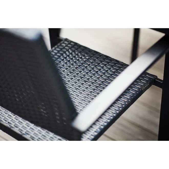 Style Selections Spoga Adam Black Patio Chair - Stackable - 22.5-in x 23.5-in x 34.5-in 4 Style Selections Spoga Adam Black Patio Chair - Stackable - 22.5-in x 23.5-in x 34.5-in - Image 4