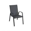 Style Selections Stackable Patio Chair - Powder-Coated Frame - Charcoal Grey -STYLE SELECTIONS Sales 48655022 L