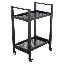 Service Cart - 16.14" x 27.95" x 28.95" - Black