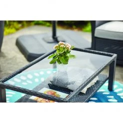 Style Selections Matheson Outdoor Conversation Set - 4 Pieces - Resin and Steel Frame - Black/Grey 7 Style Selections Matheson Outdoor Conversation Set - 4 Pieces - Resin and Steel Frame - Black/Grey -STYLE SELECTIONS Sales 48655039d L