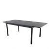 Style Selections Pelham Bay Outdoor Expandable Dinner Table in Matte Black Steel -STYLE SELECTIONS Sales 48655048 L