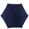 Style Selections Blue Fabric and Steel 7.5-ft Umbrella -STYLE SELECTIONS Sales 48655078 L