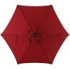 Style Selections 7.5-ft Red Steel Sun Umbrella 2 Style Selections 7.5-ft Red Steel Sun Umbrella -STYLE SELECTIONS Sales 48655079 L