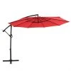 Style Selections Matheson Octagonal Offset Patio Umbrella - Steel and Red Polyester - Tiltable and Rotating 9 Style Selections Matheson Octagonal Offset Patio Umbrella - Steel and Red Polyester - Tiltable and Rotating -STYLE SELECTIONS Sales 48655085 L