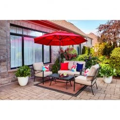 Style Selections Glenn Hill Patio Chairs - Steel - Brown - Set of 2 - 29.25-in x 34.25-in x 35-in -STYLE SELECTIONS Sales 48655122d L