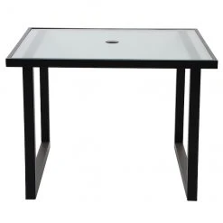 Style Selections Exterior 40-in Dining Table with Glass Top