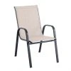 Style Selections Beige Steel and Sling Stackable Outdoor Chair -STYLE SELECTIONS Sales 48655131 L