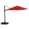 Style Selections 11-ft Offset Umbrella - Red - Aluminum -STYLE SELECTIONS Sales 48655148 L