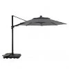 Style Selections Olefin Offset Lighted 11-ft Round Hanging Umbrella with Black Metal Frame -STYLE SELECTIONS Sales 48655149 L