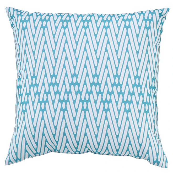 Style Selections Patio Toss Pillow - 16-in x 16-in - Polyester - Turquoise 1 Style Selections Patio Toss Pillow - 16-in x 16-in - Polyester - Turquoise