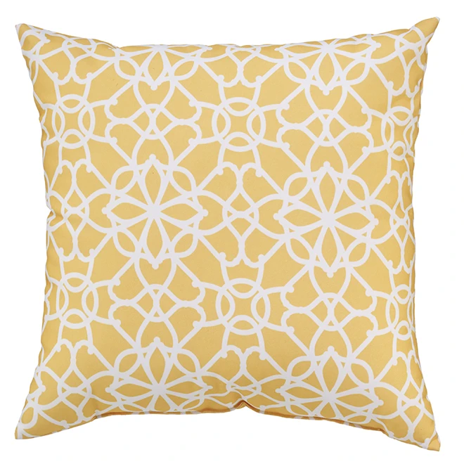 Style Selections Patio Cushion - 16-in x 16-in - Polyester - Yellow 1 Style Selections Patio Cushion - 16-in x 16-in - Polyester - Yellow