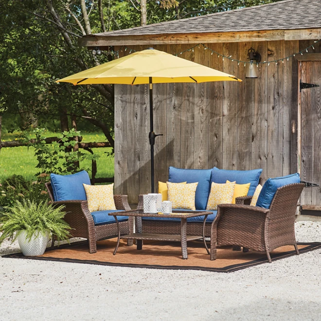 Style Selections Patio Cushion - 16-in x 16-in - Polyester - Yellow 3 Style Selections Patio Cushion - 16-in x 16-in - Polyester - Yellow - Image 3