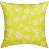 Style Selections 16-in x 16-in Yellow Floral Polyester Cushion -STYLE SELECTIONS Sales 49235142 L
