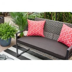 Style Selections Outdoor Red Cushion 16-in x 16-in -STYLE SELECTIONS Sales 49235146d L