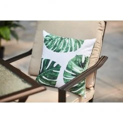 Style Selections 16-in x 16-in Exterior Cushion Palm Leave -STYLE SELECTIONS Sales 49235148c L