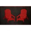 Style Selections Polypropylene Rug - Indoor/Outdoor - Adirondack Chair Print - 3-ft W x 5-ft L