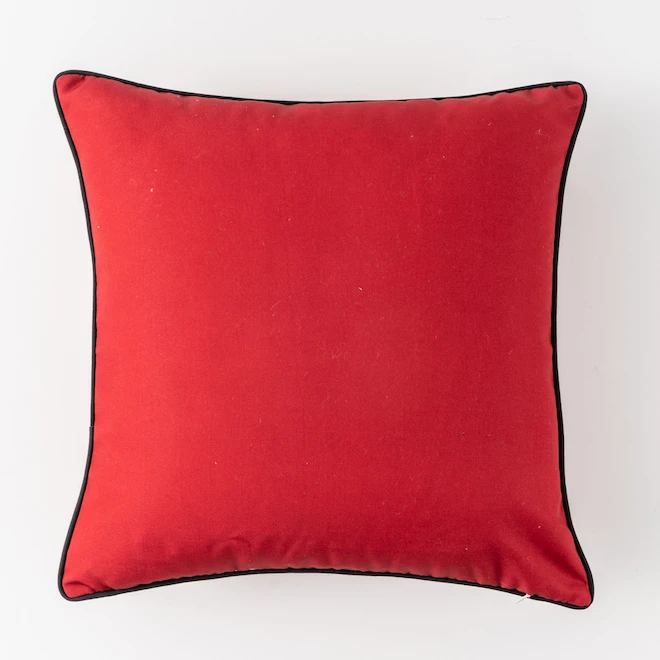 Style Selections Outdoor Cushion - Maple Leaf Print - Red/White - 18-in W x 18-in L 2 Style Selections Outdoor Cushion - Maple Leaf Print - Red/White - 18-in W x 18-in L - Image 2